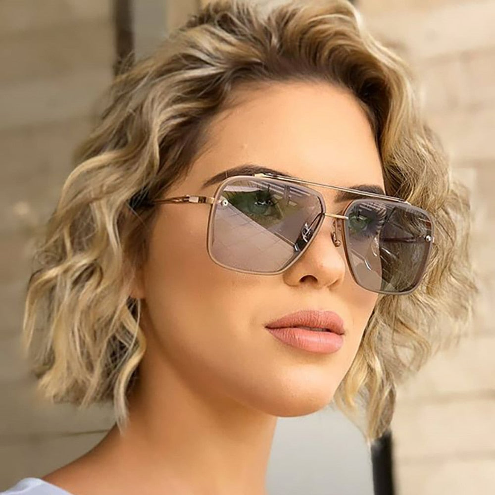 Goggle Gradient Sunglasses