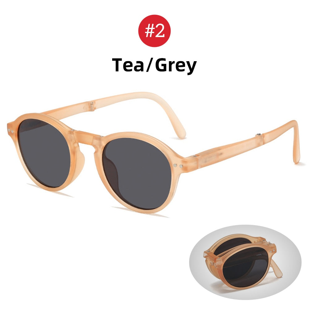 Folding Retro Square Sunglasses