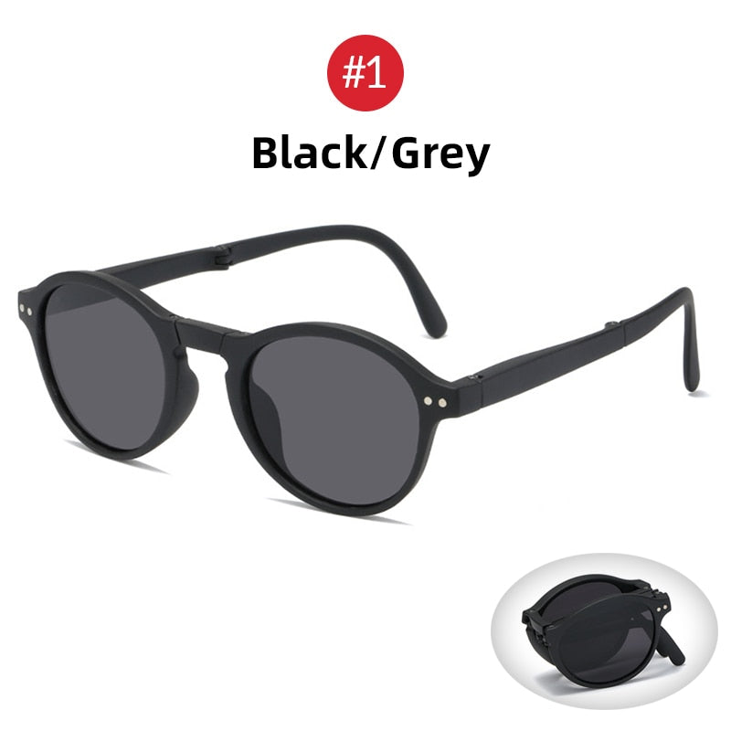 Folding Retro Square Sunglasses