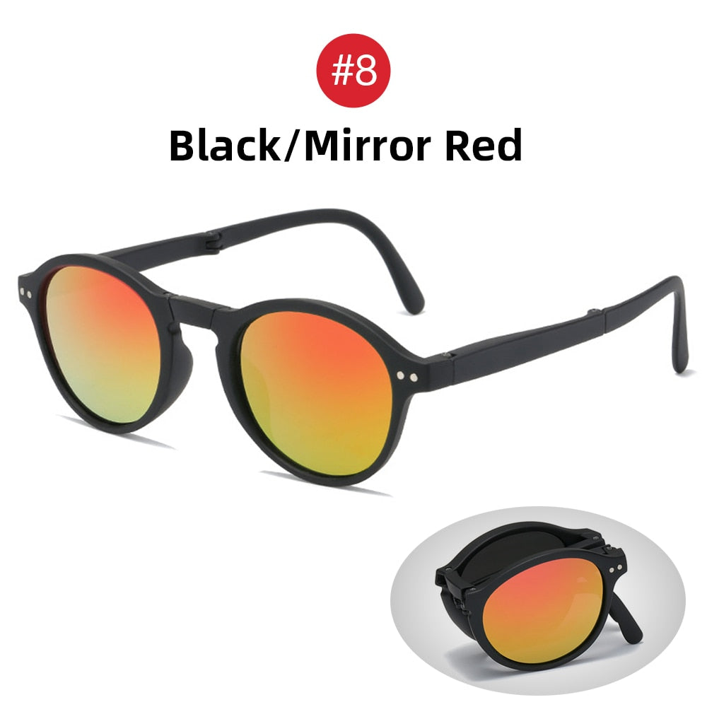 Folding Retro Square Sunglasses