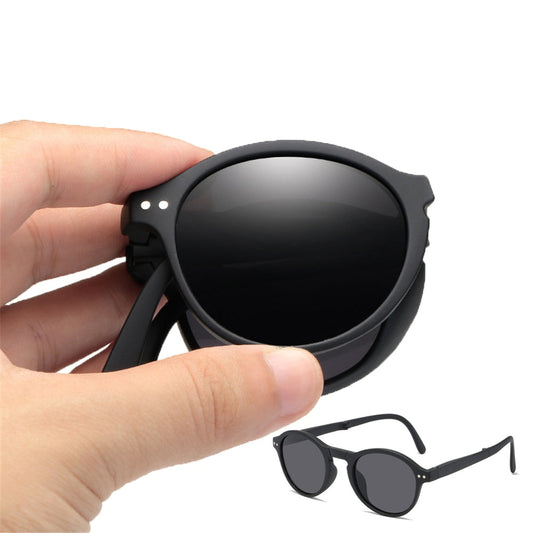 Folding Retro Square Sunglasses