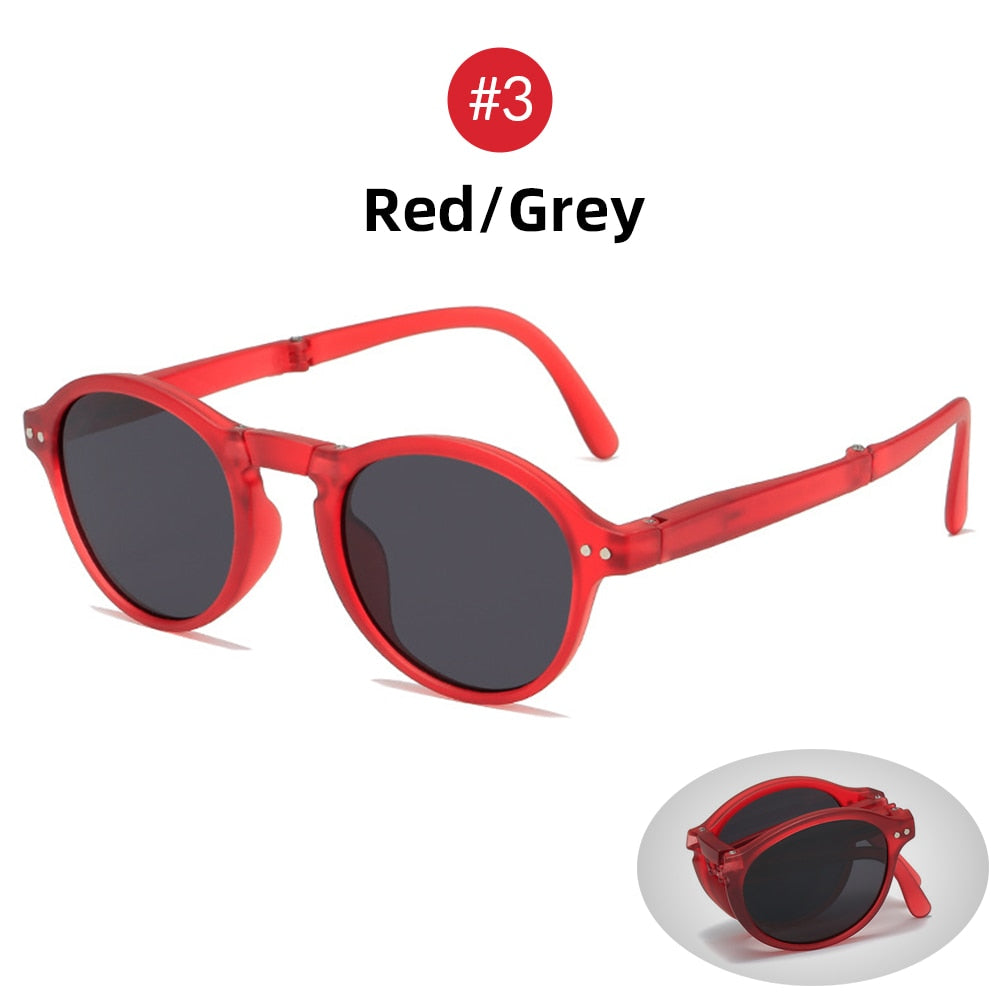 Folding Retro Square Sunglasses