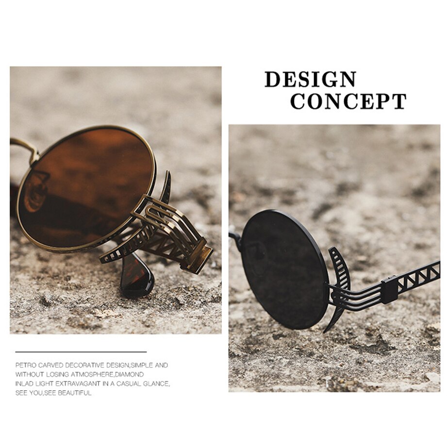 Round Steampunk Sunglasses