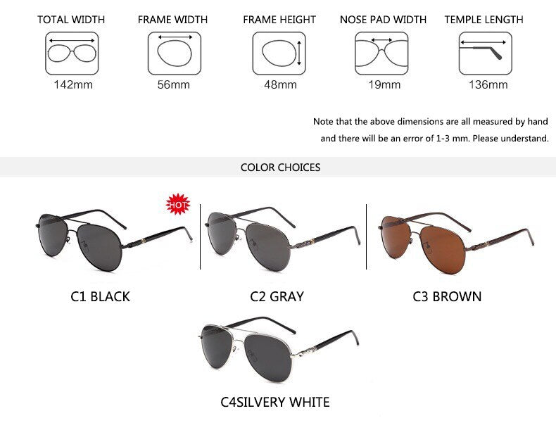 Classic Pilot Sunglasses